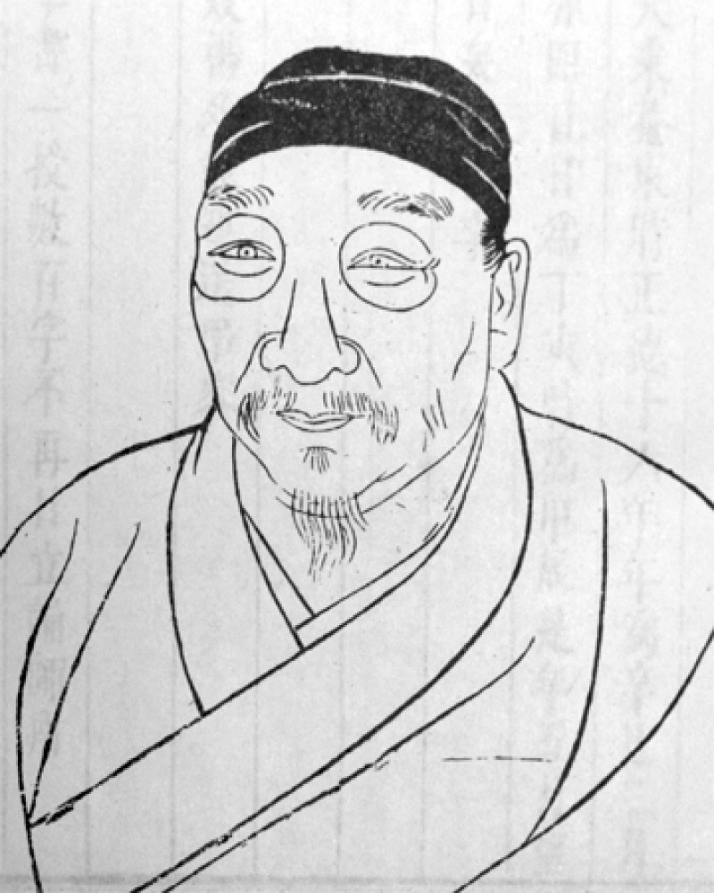Portrait of Chinese painter and poet Xu Wei.