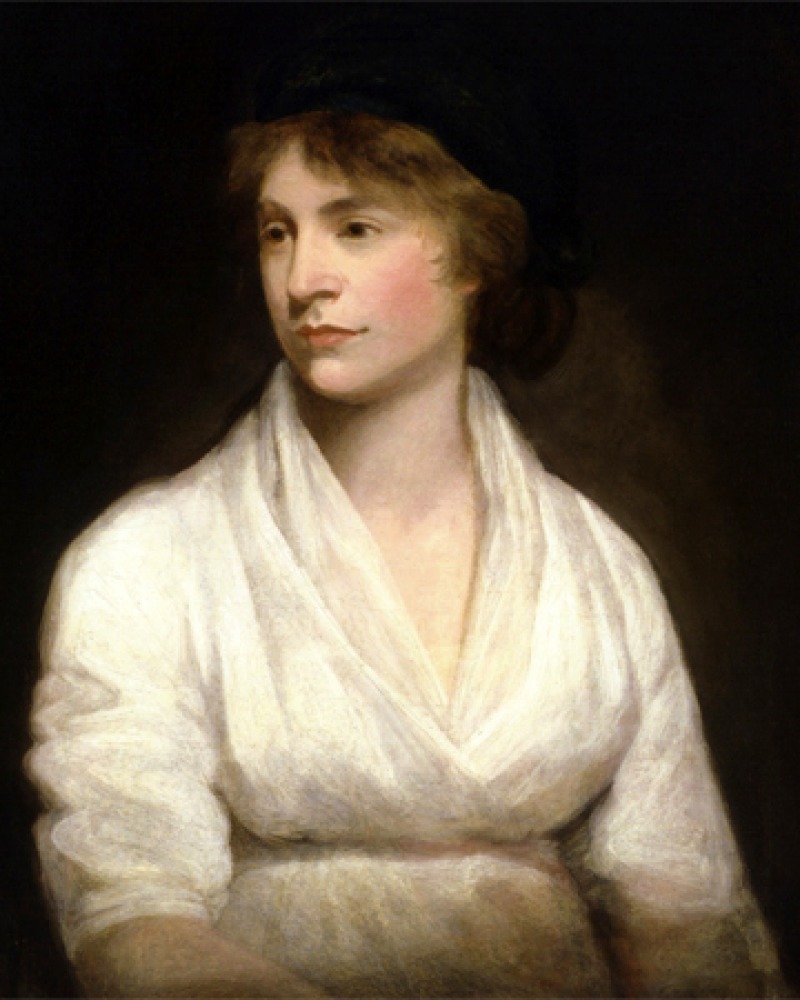 Portrait of English writer Mary Wollstonecraft.