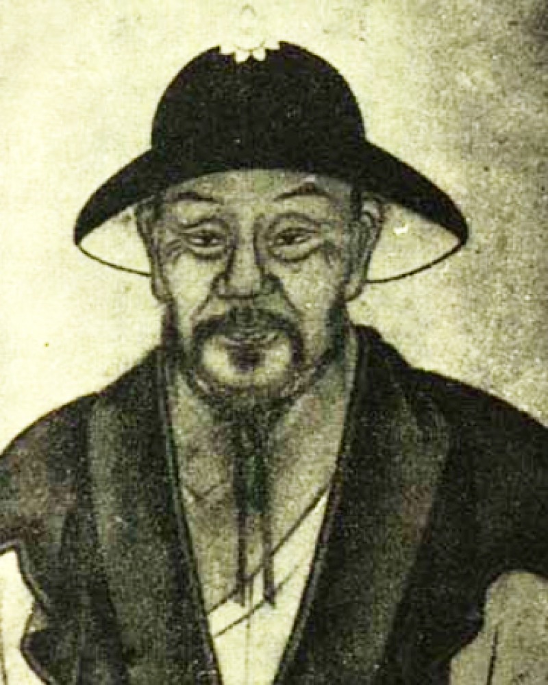 Image of Chinese Song Dynasty poet Mei Yaochen.