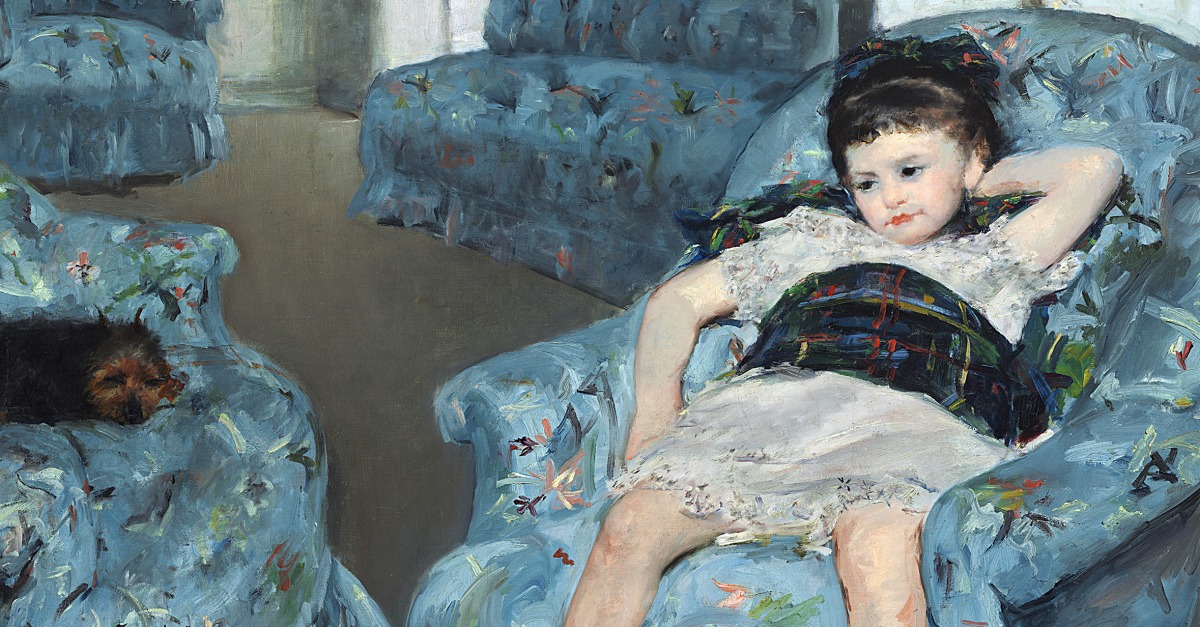 Youth Little Girl in a Blue Armchair Lapham’s Quarterly