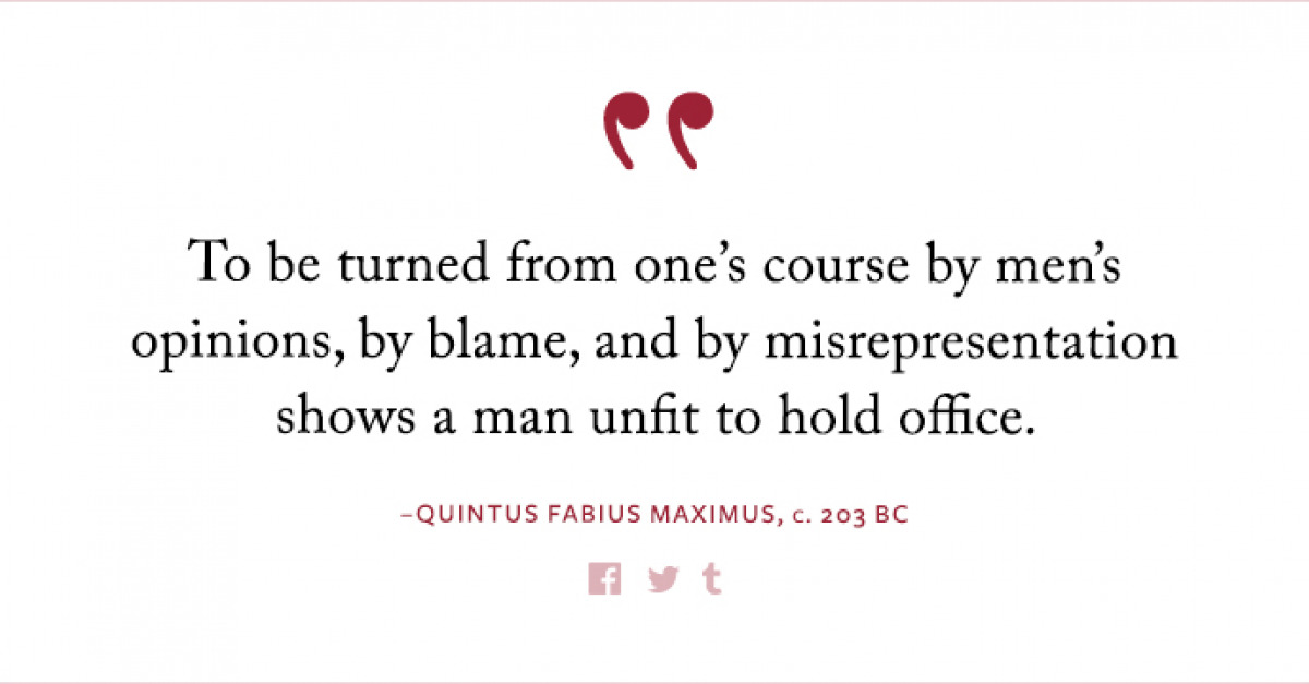 Quintus Fabius Maximus Lapham’s Quarterly