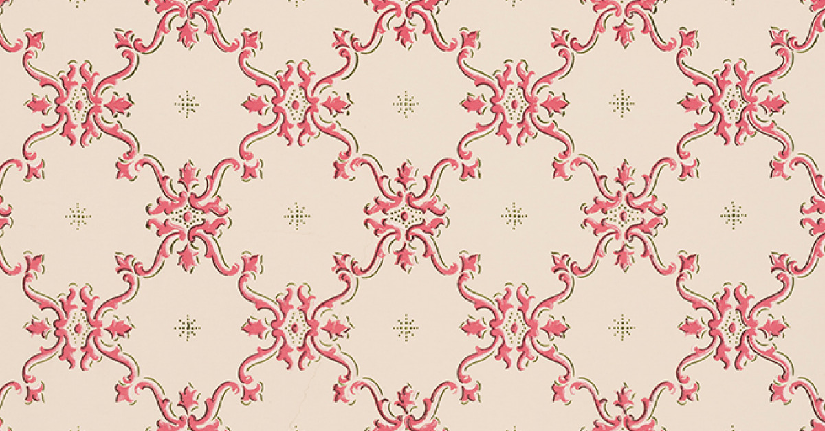 Ceiling paper, by Steubenville Wallpaper Company, c. 1905. Cooper Hewitt, Smithsonian Design Museum, gift of Victorian Collectibles. Sumerian pictogra