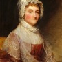 Painted portrait of former American first lady Abigail Adams.