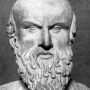 Portrait bust of Greek dramatist Aeschylus.