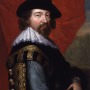 Portrait of Francis Bacon in sixteenth-century armor.