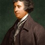 Painted portrait of British statesman and political thinker Edmund Burke.