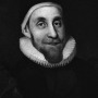 Black and white image of English scholar, writer, and clergyman Robert Burton.