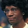 Photograph of American politician Shirley Chisholm.