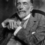 Black and white photograph of Polish-born English writer Joseph Conrad.