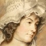 Portrait of English novelist and poet Charlotte Smith.