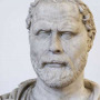 Marble bust of a bearded man