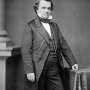Photograph of American politician and orator Stephen Douglas standing.