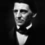 Black and white photograph of American writer and exponent of Transcendentalism Ralph Waldo Emerson.