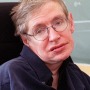 Color photograph of Stephen Hawking in his wheelchai.r