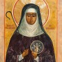 Depiction of German abbess and mystic St. Hildegard.