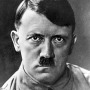 Black and white photograph of former chancellor and Führer of Germany Adolf Hitler.