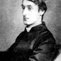 Black and white photograph of English poet and Jesuit priest Gerard Manley Hopkins.