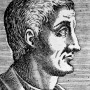 Engraving of Roman poet Horace.