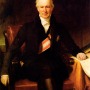 Painted portrait of German naturalist and explorer Alexander von Humboldt.
