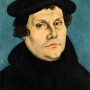 Color portrait of German theologian and reformer Martin Luther.