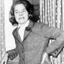 Black and white photograph of critic and novelist Mary McCarthy.