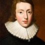 Painted portrait of English poet John Milton.