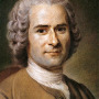 Portrait of Swiss-born philosopher, writer, and political theorist Jean-Jacques Rousseau.