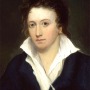 Portrait of English Romantic poet Percy Bysshe Shelley.