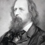 English poet Alfred, Lord Tennyson.