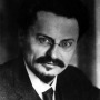 Portrait of communist theorist and agitator Leon Trotsky.