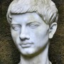Portrait bust of Roman poet Virgil.