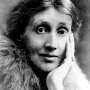 Black and white photograph of English writer Virginia Woolf.