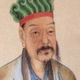 Color portrait of Chinese writer and poet Han Yu.