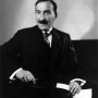 Black and white photograph of Austrian writer Stefan Zweig.