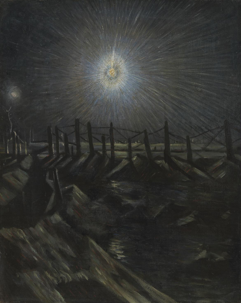 A Star Shell, by Christopher Richard Wynne Nevinson, 1916. Photograph © Tate (CC-BY-NC-ND 3.0).