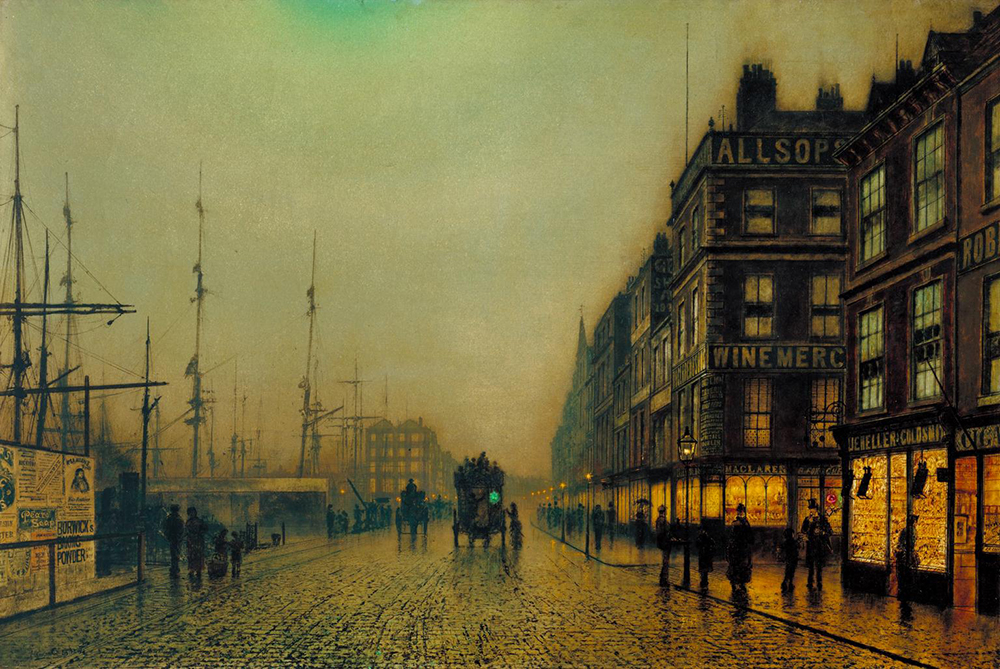 Liverpool Quay by Moonlight, by Atkinson Grimshaw, 1887. Photograph © Tate (CC-BY-NC-ND 3.0).