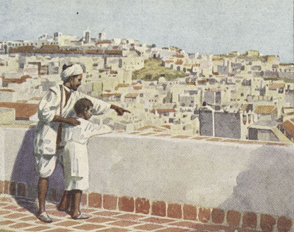 Tangiers, A General View. The New York Public Library, George Arents Cigarette Card Collection.
