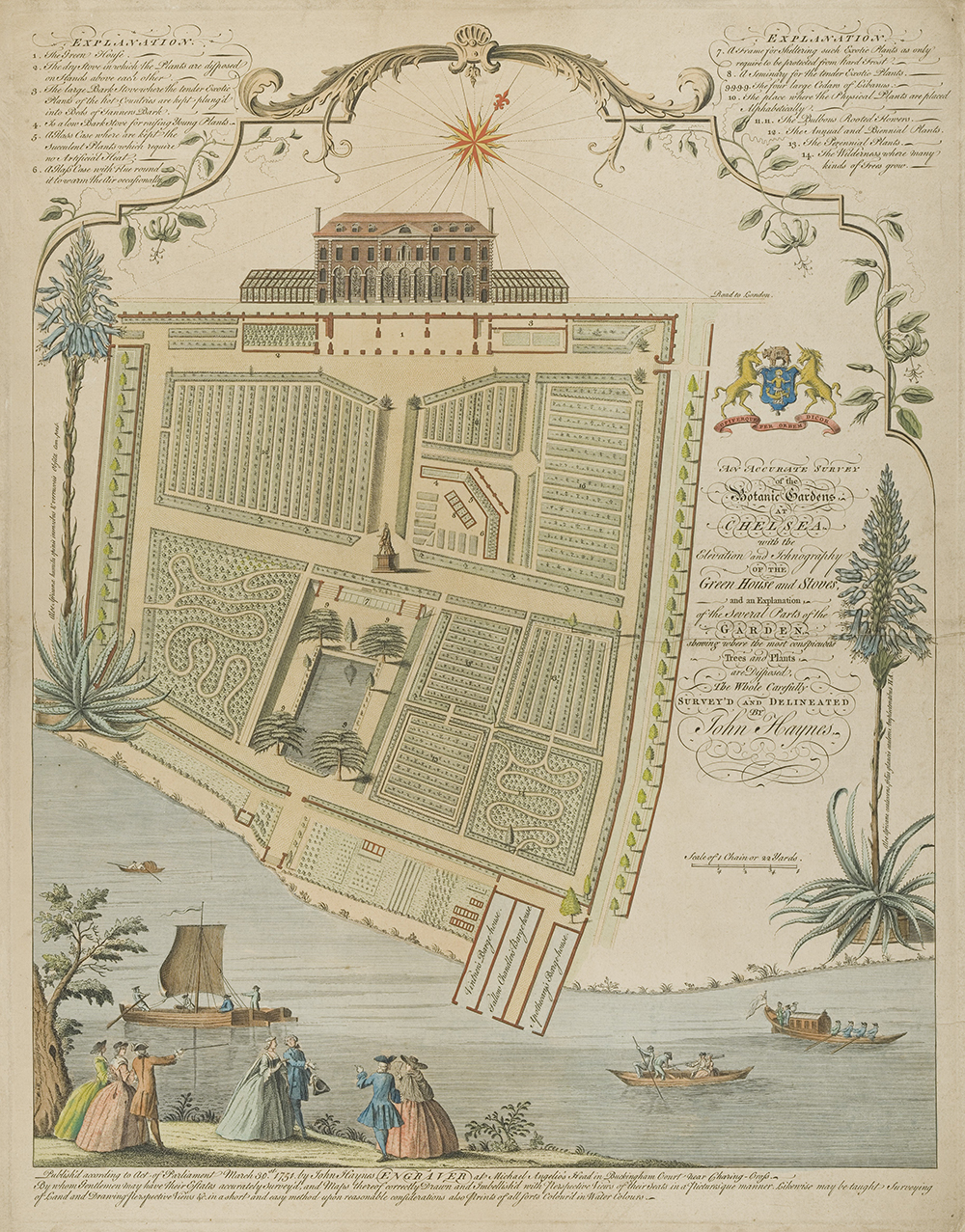 The Chelsea Physic Garden, by John Haynes, 1751.