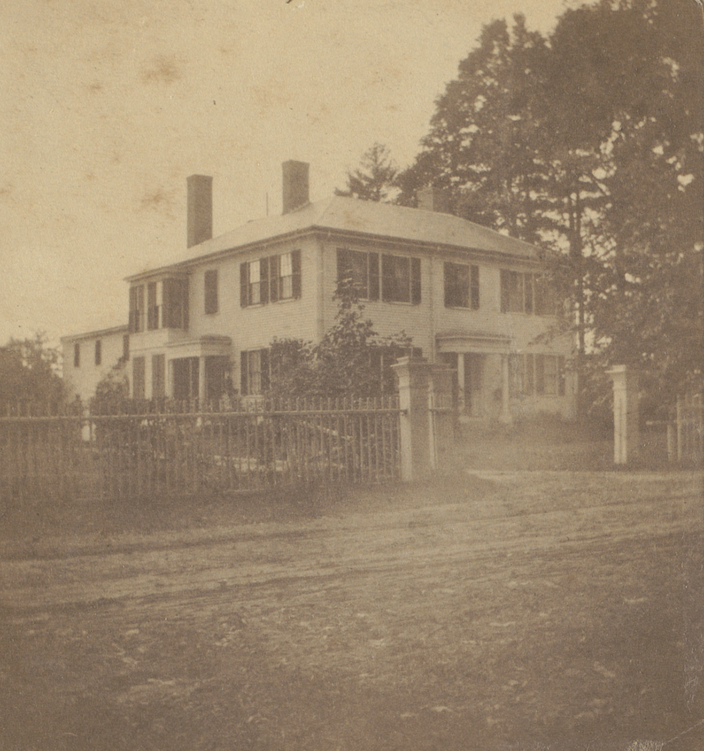 Emerson House, Concord, 1828, Boston Public Library, Archive of Photographic Documentation of Early Massachusetts Architecture.