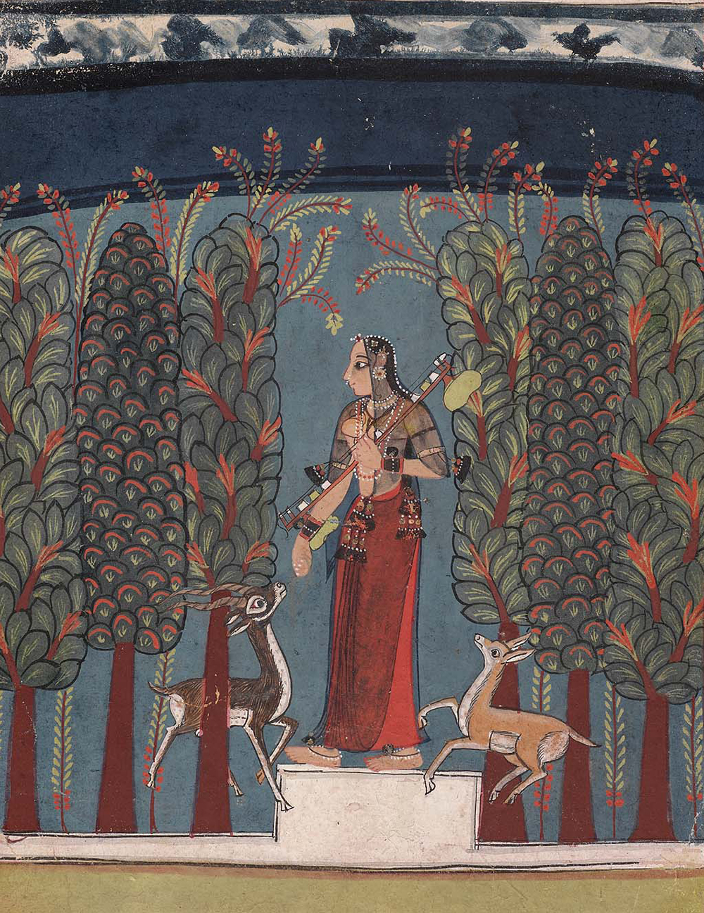 Todi Ragini, c. 1650. The Museum of Fine Arts, Boston, Ross-Coomaraswamy Collection.