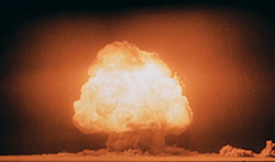 Photograph of the Trinity detonation