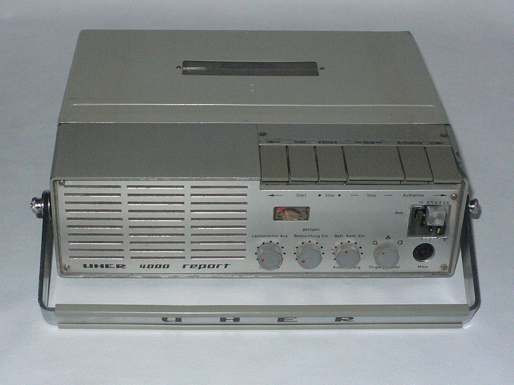 1960s-era Uher recorder.