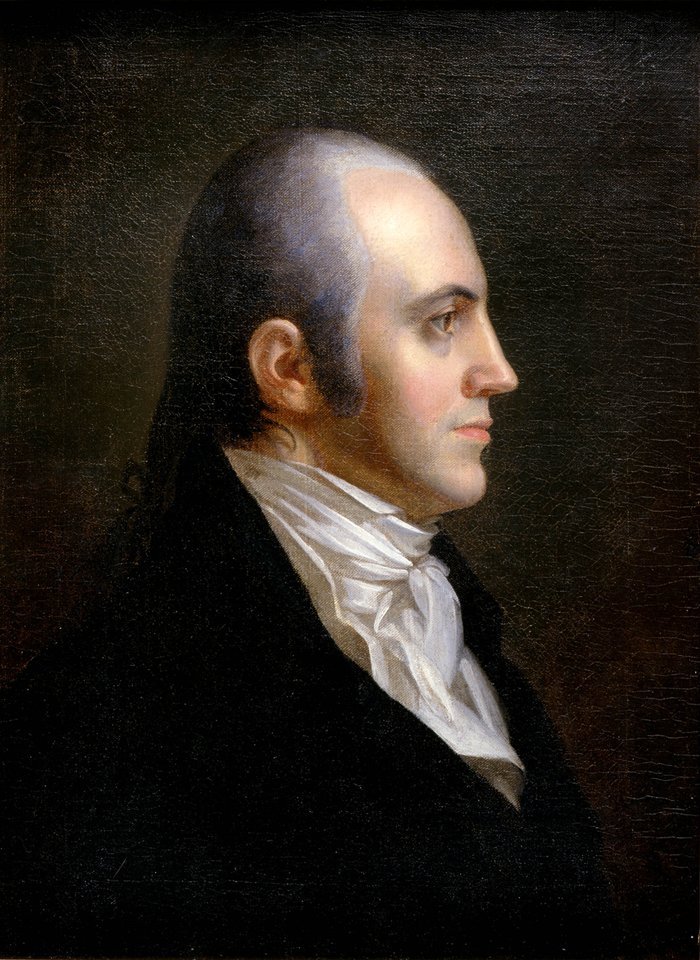 Portrait of Aaron Burr by John Vanderlyn, 1802. New-York Historical Society, Gift of Dr. John E. Stillwell.