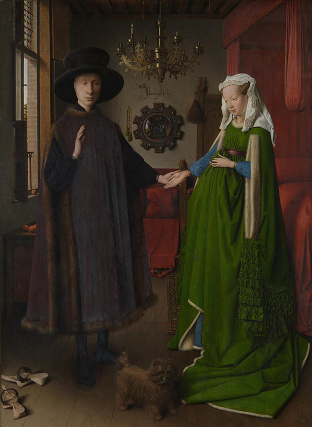 “The Arnolfini Wedding,” by Jan van Eyck, 1434. © The National Gallery, London, bought, 1842.