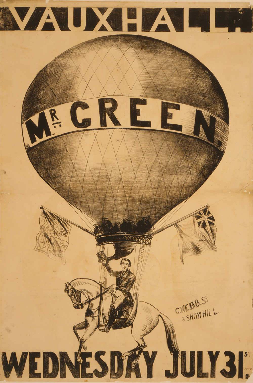 Mr. Green at Vauxhall, c. 1820. Library of Congress, Prints and Photographs Division.