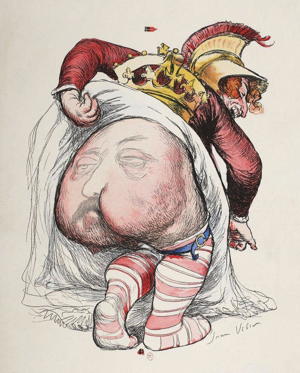 L’Impudique Albion (Impudent Albion), by Jean Veber, in L’Assiette au Beurre, September 28, 1901. Wikimedia Commons.