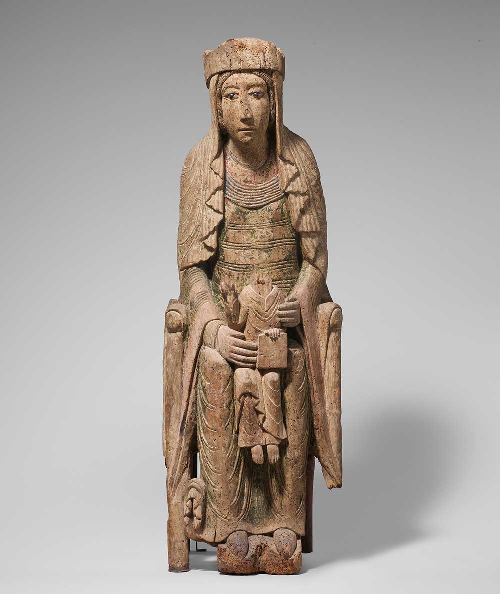 Enthroned Virgin and Child, French, c. 1140.