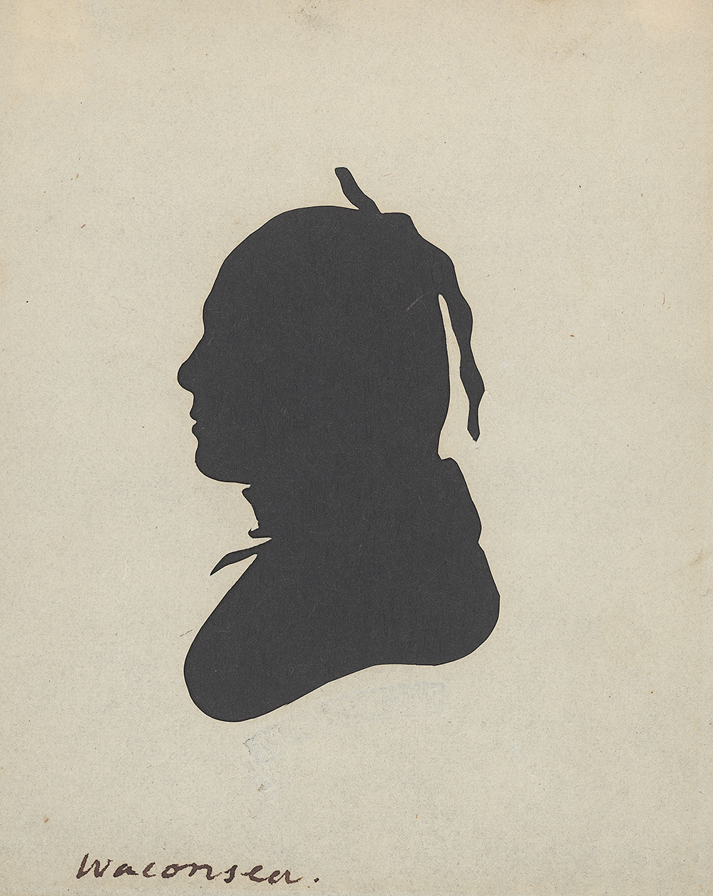 Waconsca, by Moses Williams or Charles Willson Peale, 1806. National Anthropological Archives, Smithsonian Institution.