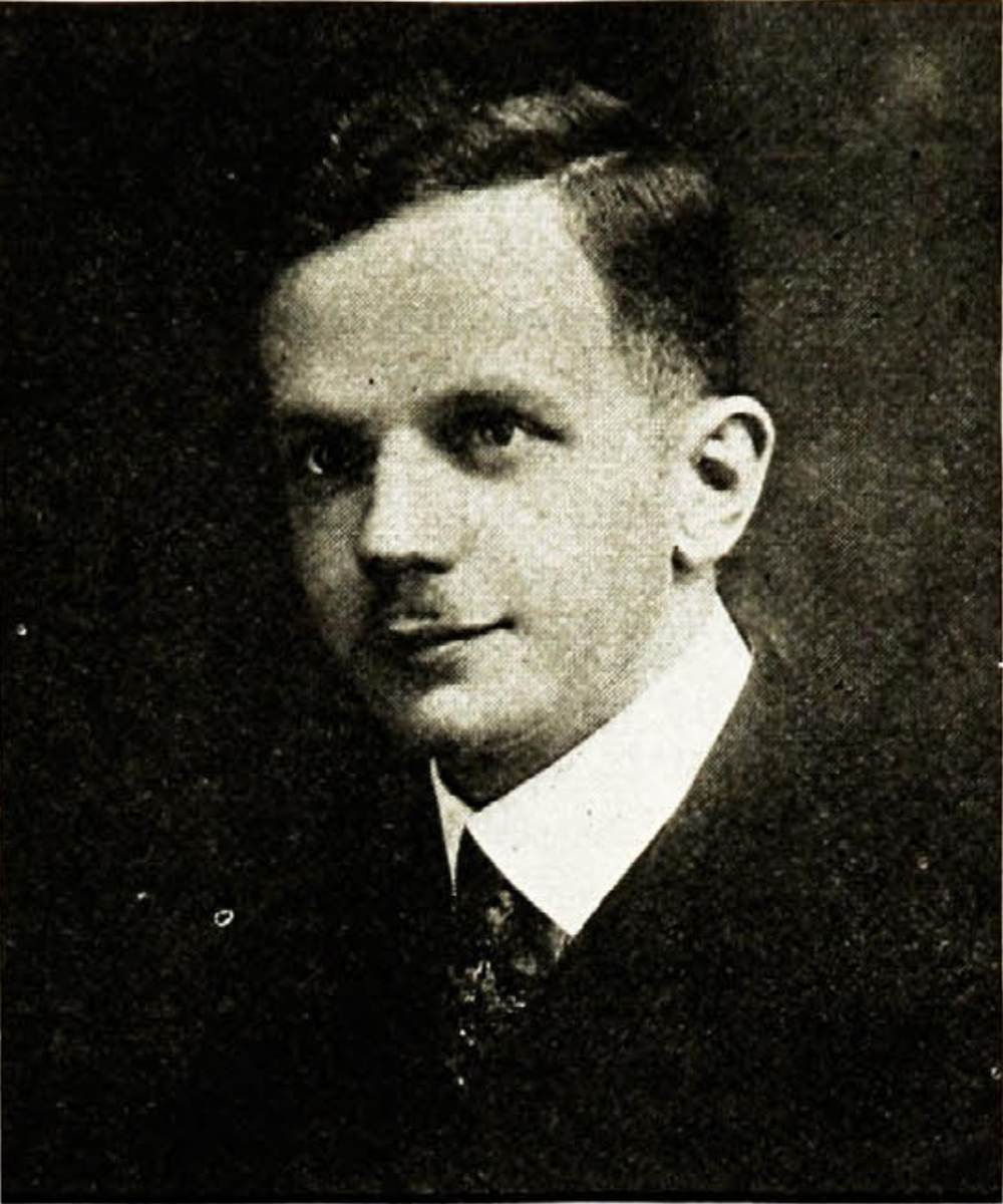 A black and white photograph of Walter Francis White as a young man in 1918.