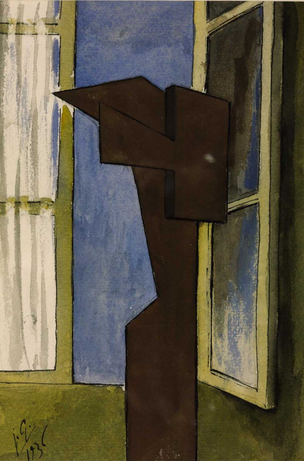 Figure at a Window, by Julio González, 1936.